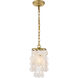 Selene 1 Light 6 inch Brass Pendant Ceiling Light