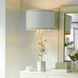 Cameron 34 inch 100.00 watt Clear and Marble and Gold Table Lamp Portable Light