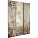 Pastorale Bronze and Screen-Printed Landscape Wall Plaques, Set of 3