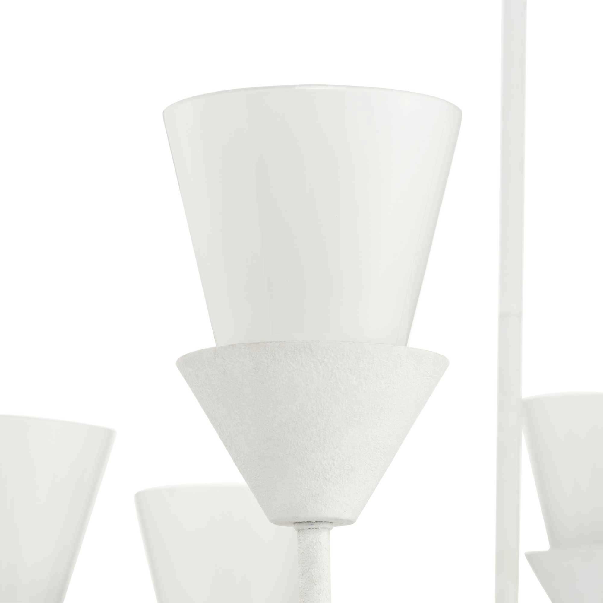 Pinellas 8 Light 40 inch White Plaster Chandelier Ceiling Light, Design Series