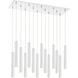 Forest LED 9.75 inch Chrome Chandelier Ceiling Light in 37, Chrome Steel, 14