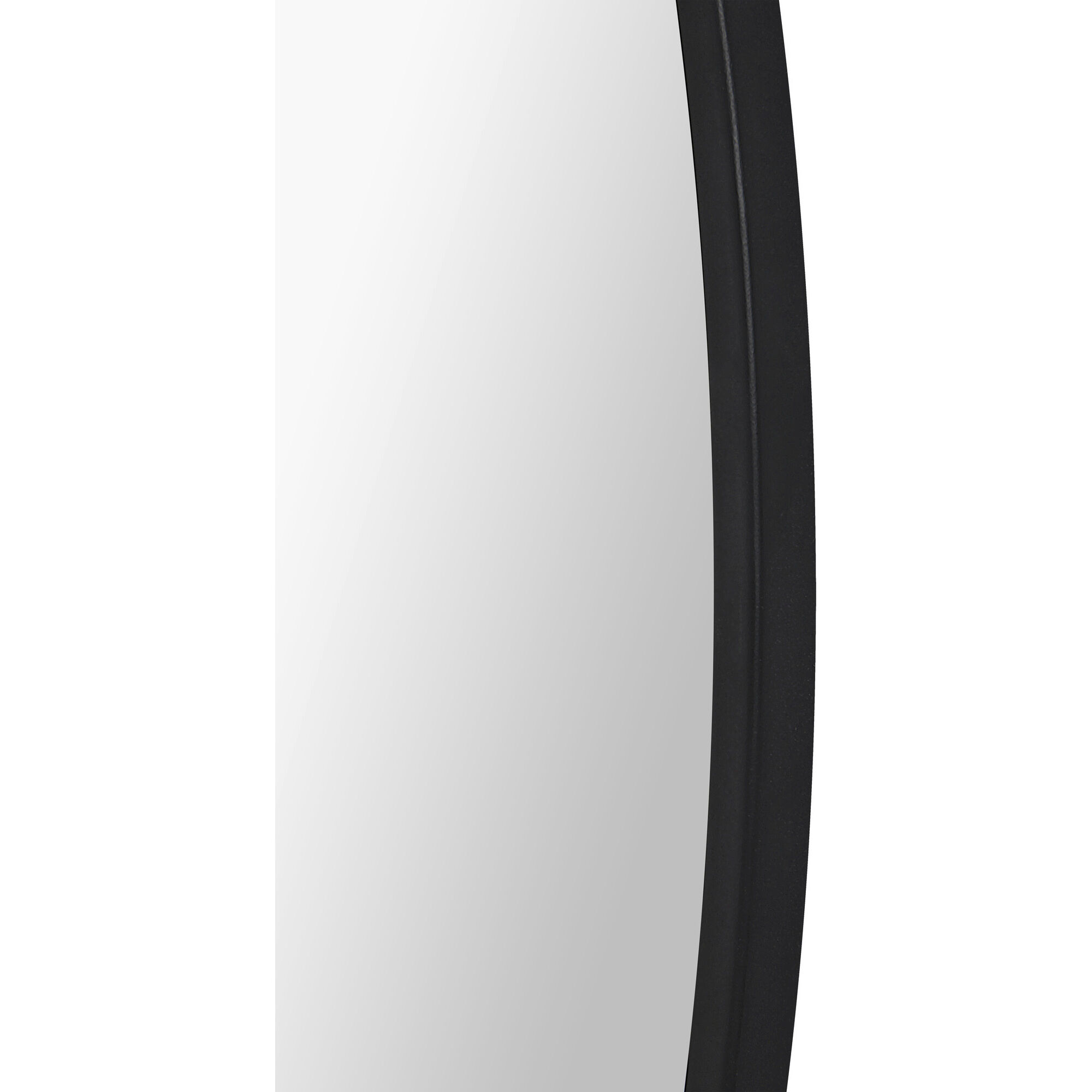 Posadas 36 X 36 inch Matte Black and Clear Mirror