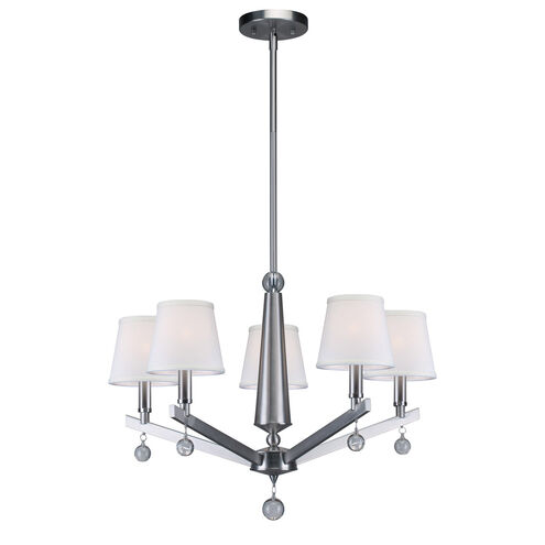 Signature 5 Light 23 inch Brushed Nickel Chandelier Ceiling Light