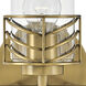 Della LED 24 inch Lacquered Brass Vanity Light Wall Light