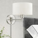Allison 15 inch 60.00 watt Brushed Nickel Swing Arm Wall Lamp Wall Light