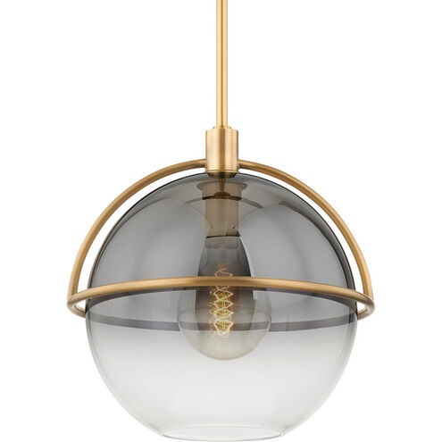 Ivins 1 Light 15.75 inch Patina Brass Outdoor Pendant