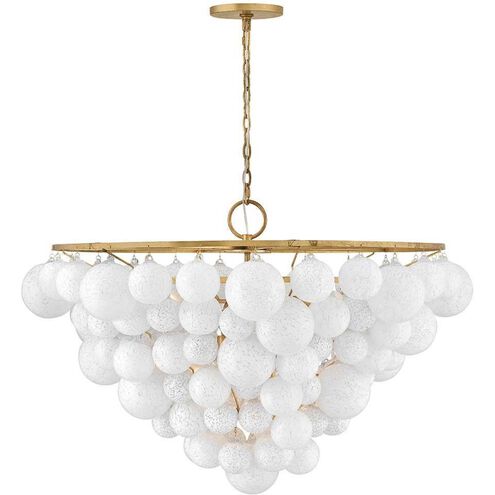 Marabel 10 Light 48 inch Distressed Brass Chandelier Ceiling Light