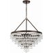 Calypso 8 Light 25 inch Vibrant Bronze Chandelier Ceiling Light