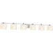 Alabaster Rocks Era 6 Light 55.5 inch Polished Chrome Bath Bar Wall Light in Rectangle, Incandescent