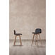 Napoli 37.5 inch Black Barstool, Leather