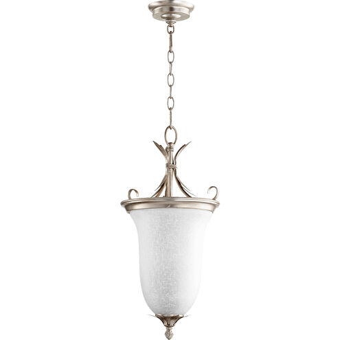 Flora 2 Light 11 inch Aged Silver Leaf Entry Pendant Ceiling Light