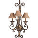 Zaragoza 3 Light 18.25 inch Golden Bronze Wall Sconce Wall Light