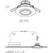 Scope Black 8.00 watt LED Directional in Color Temperature Changing, Recessed Gimbal Light