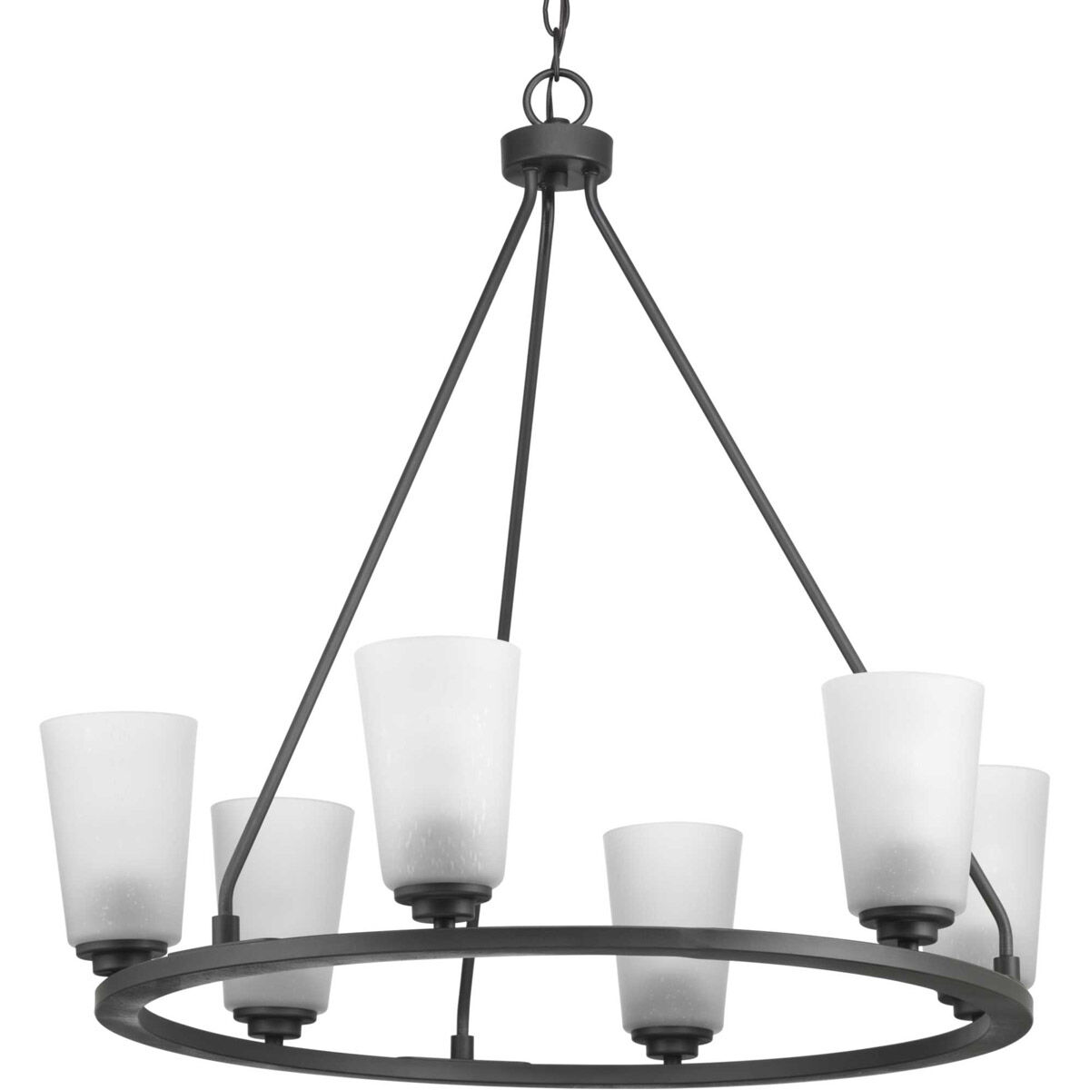 Debut 6 Light 28 inch Graphite Chandelier Ceiling Light, Design Series