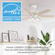 Fonthill 52 inch Fresh White with Light Oak/Fresh White Blades Ceiling Fan