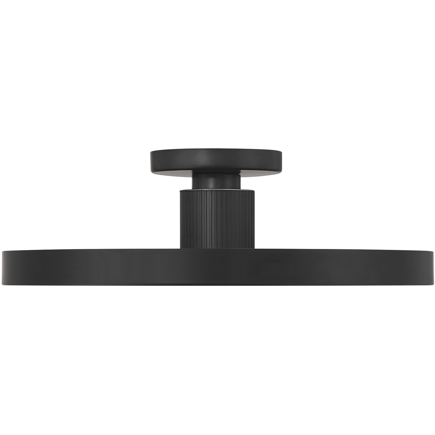 Thayer LED 20 inch Matte Black Semi-Flush Ceiling Light