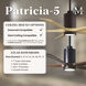 Atlas Patricia-5 42 inch Brushed Brass with Matte White Blades Ceiling Fan