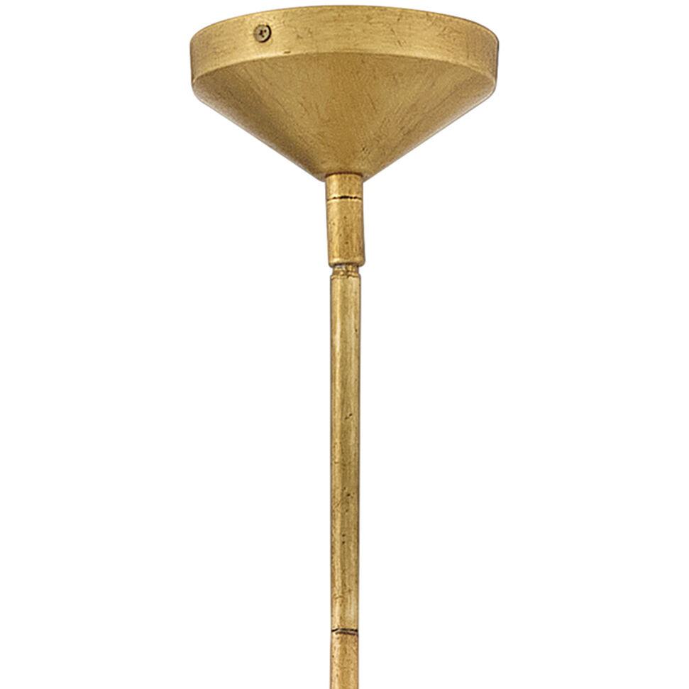 Azalea 3 Light 16.5 inch Distressed Brass Pendant Ceiling Light