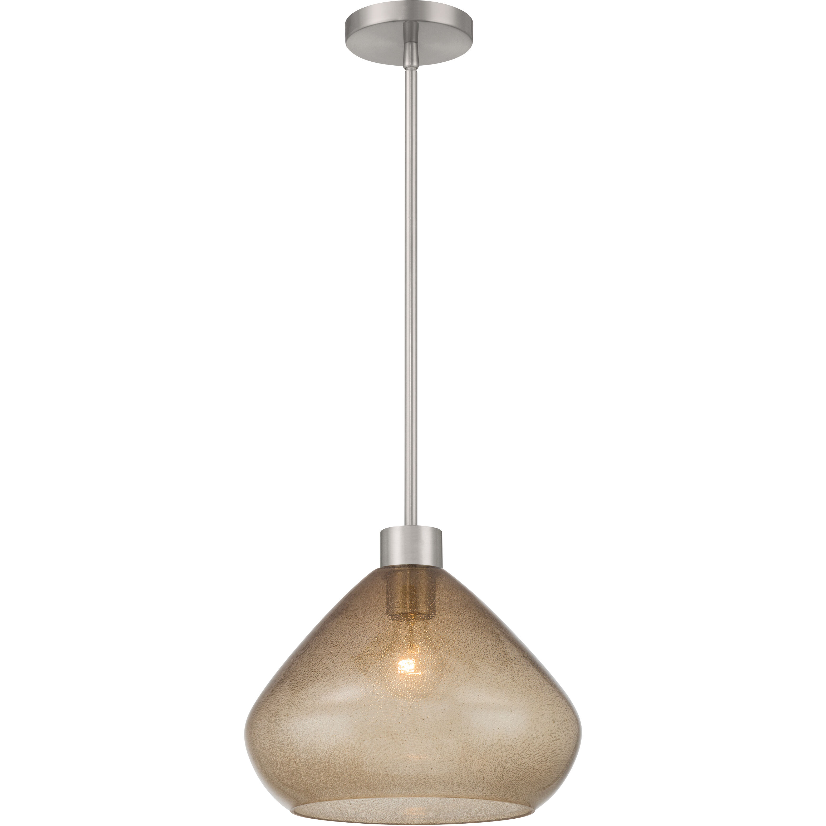 Elaris 1 Light 12.5 inch Brushed Nickel Pendant Ceiling Light