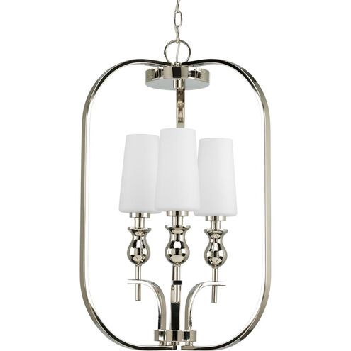 LadyLuck 3 Light 18 inch Polished Nickel Hall & Foyer Ceiling Light