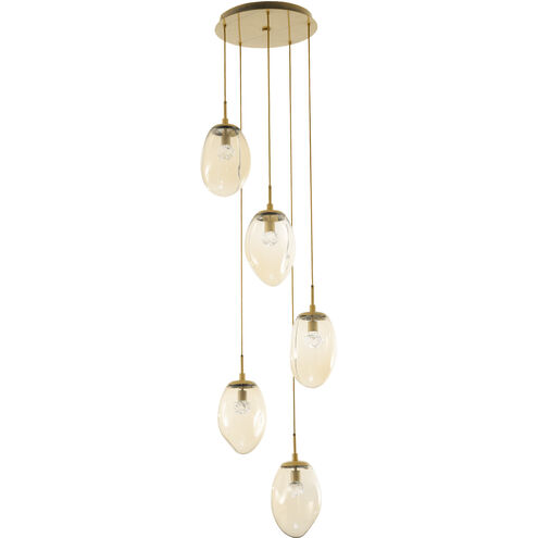 Meteo LED LED Classic Silver Chandelier Ceiling Light, Round Multi-Pendant