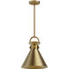 Alora Mood Emerson 1 Light 10.5 inch Aged Gold Pendant Ceiling Light