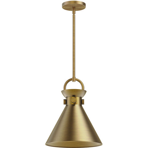 Alora Mood Emerson 1 Light 10.5 inch Aged Gold Pendant Ceiling Light