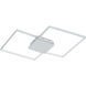 Milanius LED 29.92 inch Brushed Aluminum Flush Mount Ceiling Light, Wall Mountable