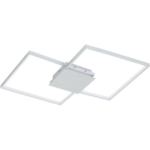 Milanius LED 29.92 inch Brushed Aluminum Flush Mount Ceiling Light, Wall Mountable