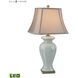 Celadon 29 inch 9.5 watt Green with Bronze Table Lamp Portable Light in LED, 3-Way