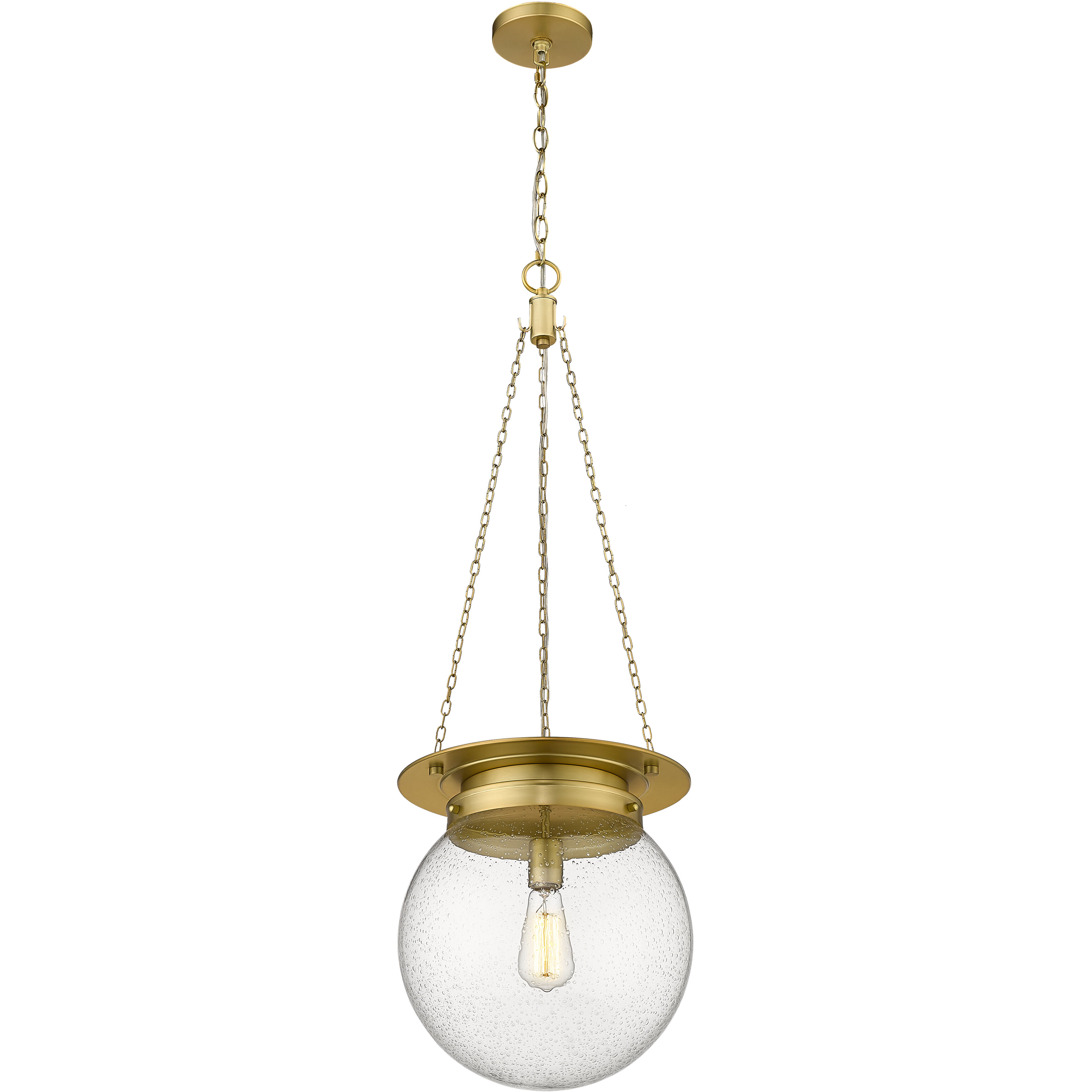 Calhoun 1 Light 13 inch Heritage Brass Pendant Ceiling Light