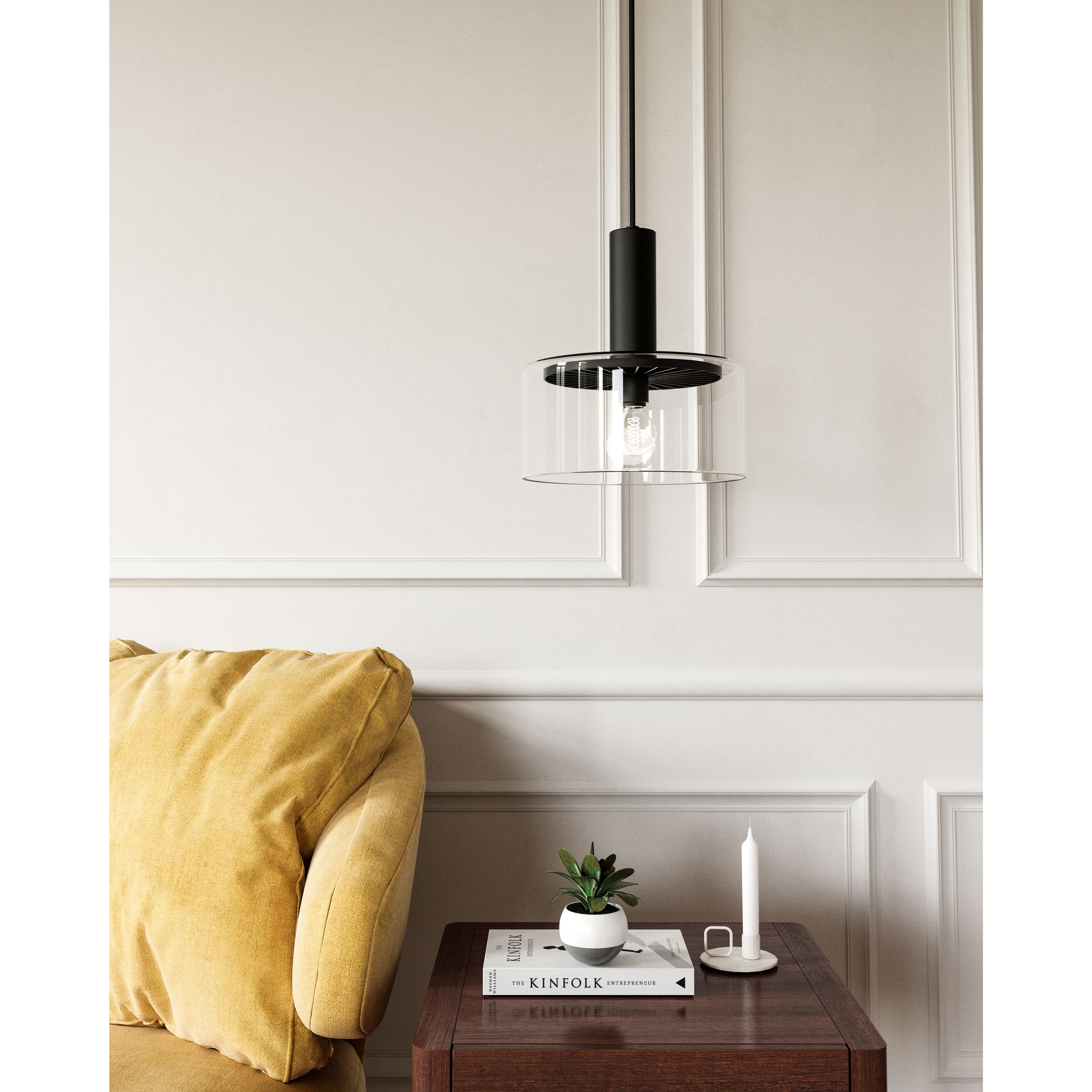 Alora Mood Royale Pendant Ceiling Light in Matte Black