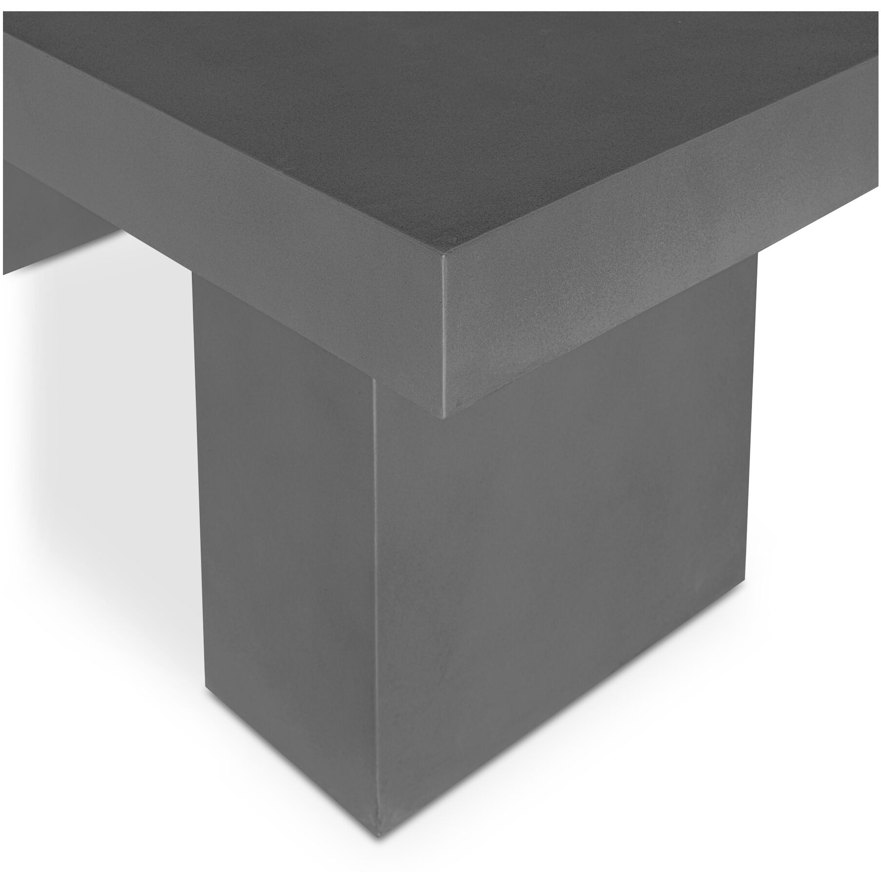 Antonius 78.75 X 39.25 inch Grey Outdoor Dining Table