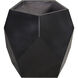 Polygon Black Outdoor Planter