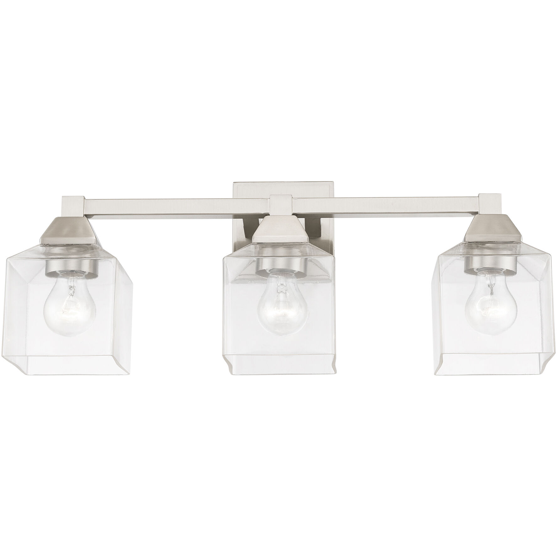 Aragon 3 Light 23 inch Brushed Nickel Vanity Sconce Wall Light