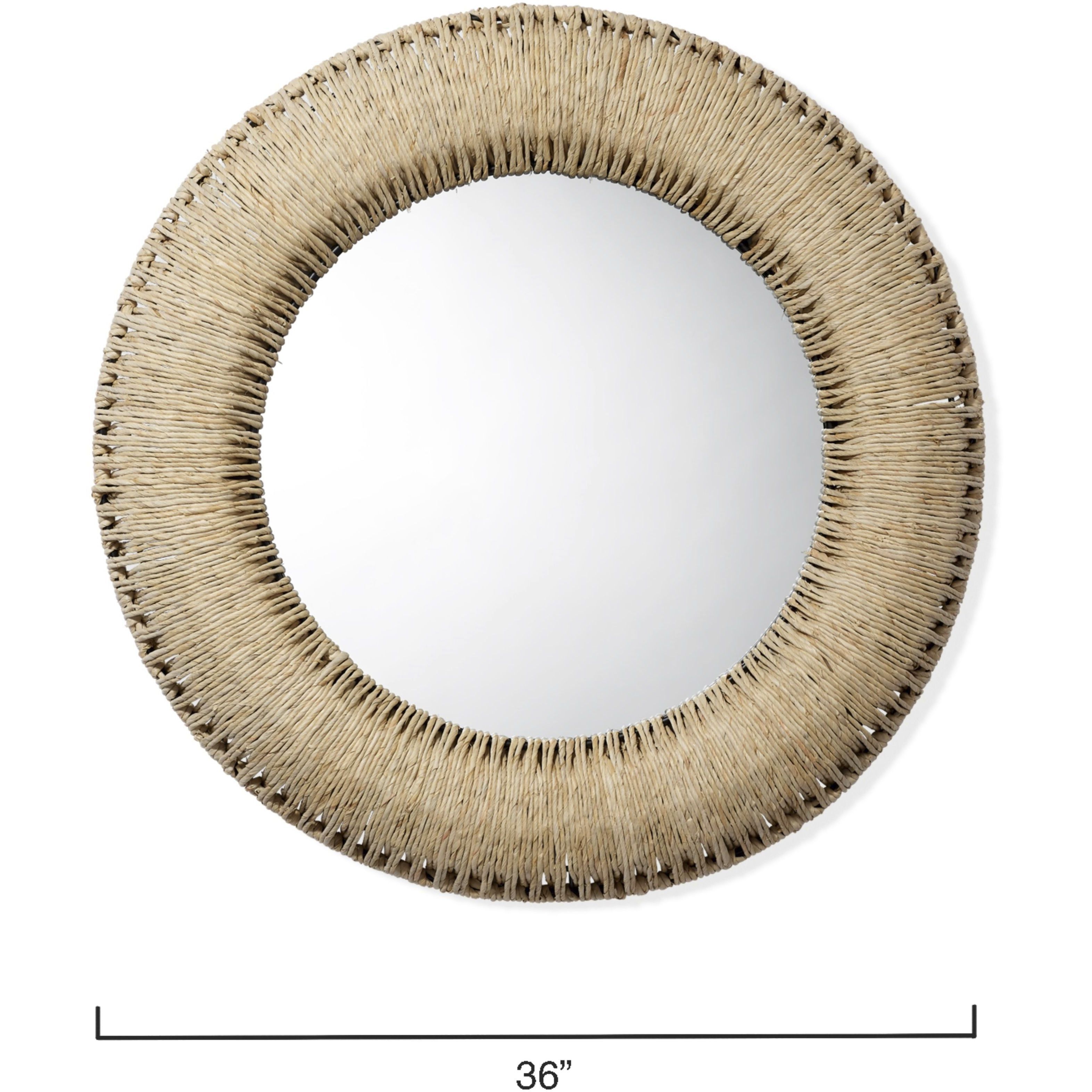 Hollis 36 X 36 inch Natural Mirror
