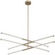 Overture LED 48 inch Champagne Gold Chandelier Ceiling Light