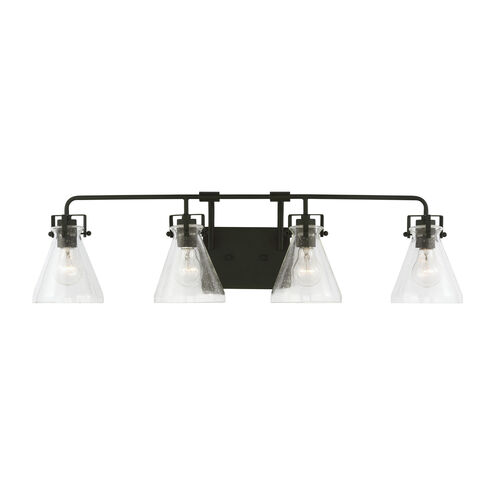 Jaden 4 Light 33.25 inch Midnight Black Bath Vanity Wall Sconce Wall Light