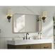 Remy 40 X 22 inch Brass Mirror