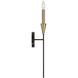 Avant 1 Light 5 inch Aged Brass and Black Sconce Wall Light
