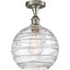 Ballston Large Deco Swirl 1 Light 10.00 inch Semi-Flush Mount