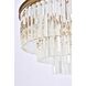 Sydney 9 Light 26 inch Satin Gold Chandelier Ceiling Light in Clear