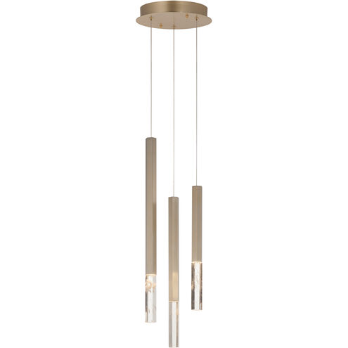 Diaphane LED 9.75 inch Gold Multi-Light Pendant Ceiling Light