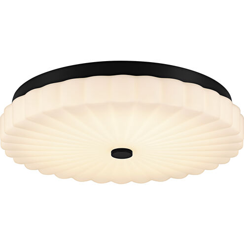 Cherbury LED 16 inch Matte Black Flush Mount Ceiling Light, Medium