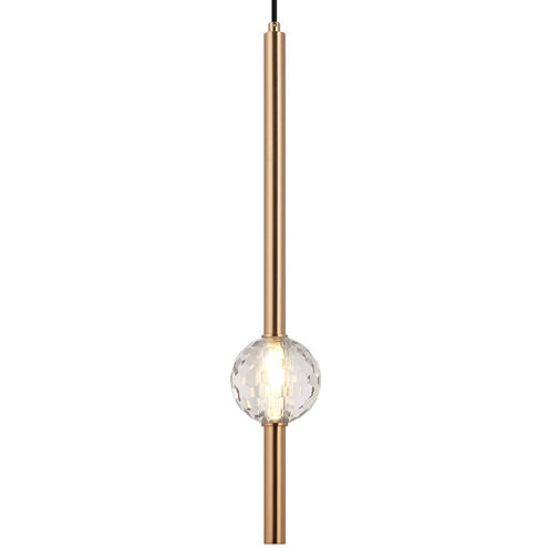 Windchimer LED 3.88 inch Aged Gold Brass Pendant Ceiling Light