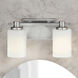 Karlie 2 Light 13.25 inch Brushed Nickel Vanity Light Wall Light