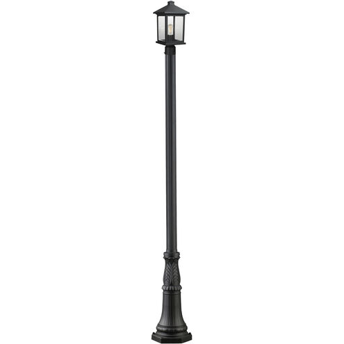 Portland 1 Light 109.75 inch Black Outdoor Post Mounted Fixture