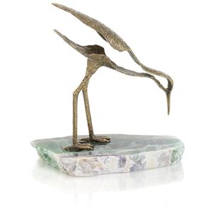 Avian on Stone II 9.75 X 9 inch Sculpture