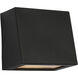 Sean Lavin Kakudo LED 4.63 inch Textured Black Outdoor Wall Lantern