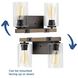 Barnes Mill 2 Light 13 inch Antique Bronze Bath Vanity Wall Light